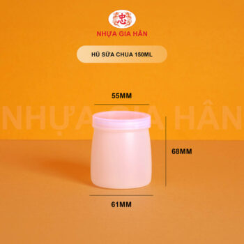 HŨ SỮA CHUA NHỰA HDPE 150ML - Ảnh 7